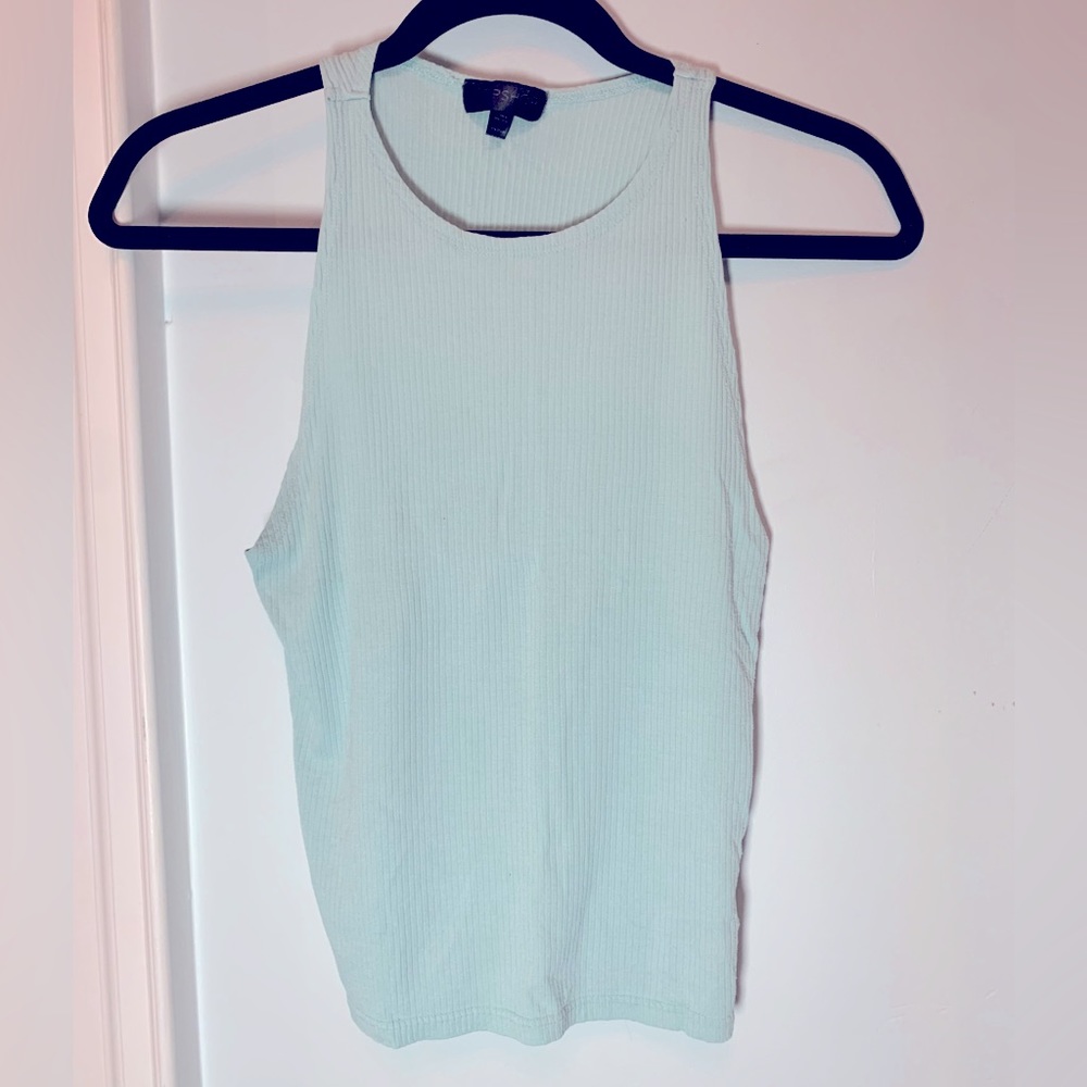 TOPSHOP Baby blue tank